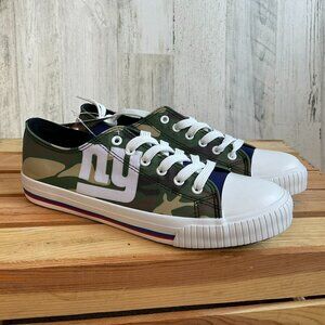 NWT NFL New York Giants Womens Size 11 Camo Low Top Canvas Sneakers